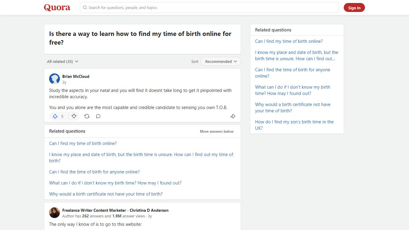 Is there a way to learn how to find my time of birth online for ... - Quora